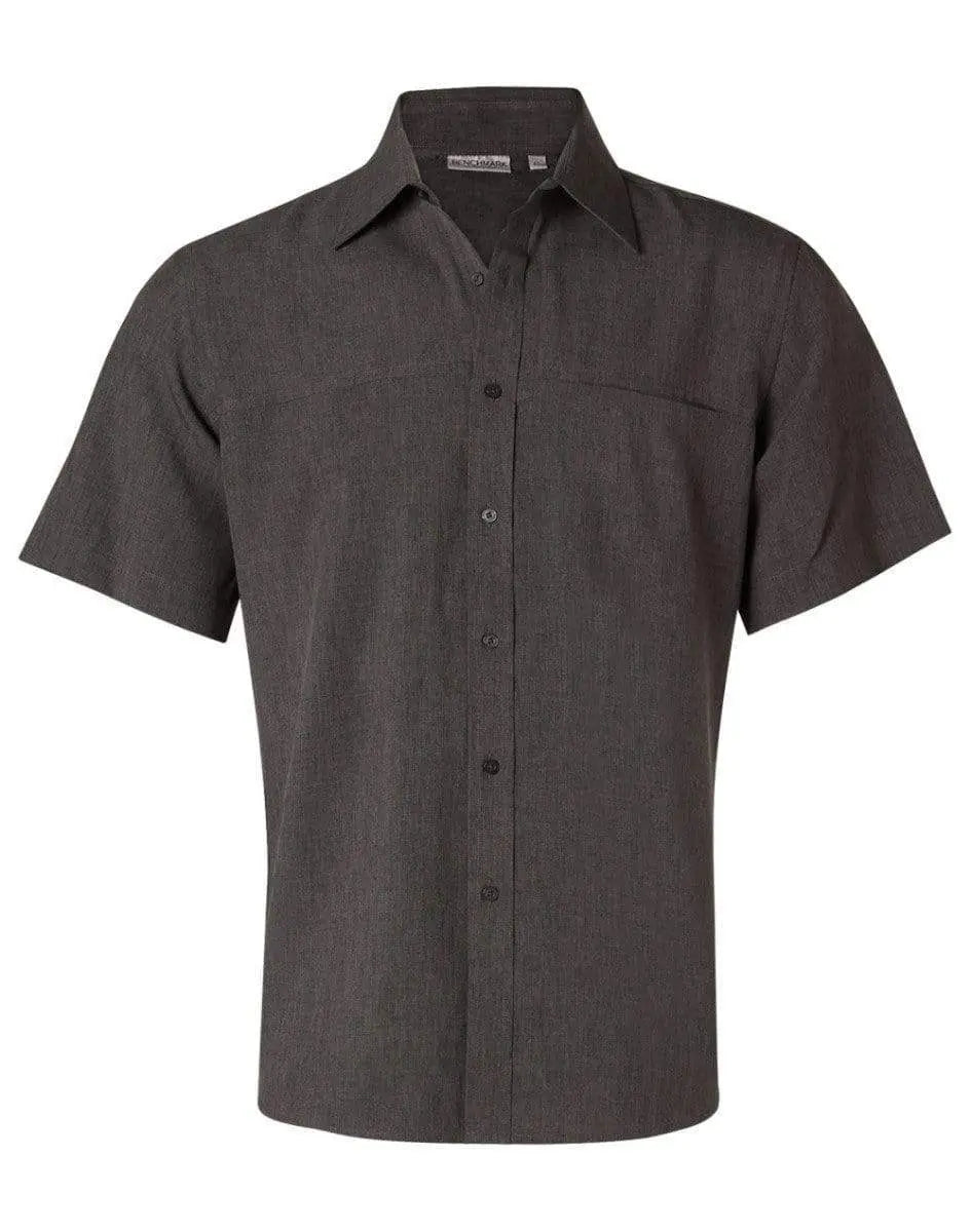 BENCHMARK Men's CoolDry Short Sleeve Shirt M7600S Corporate Wear Benchmark Charcoal 38